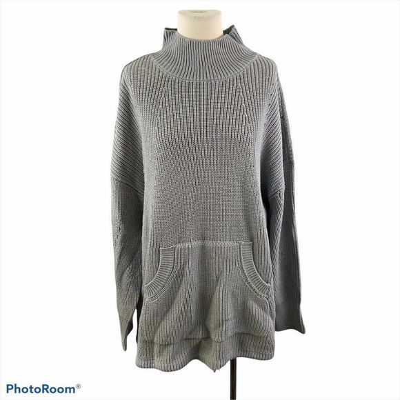 NWT RDI Grey‎ Beige Beach Turtle Neck Sweater - Picture 8 of 8